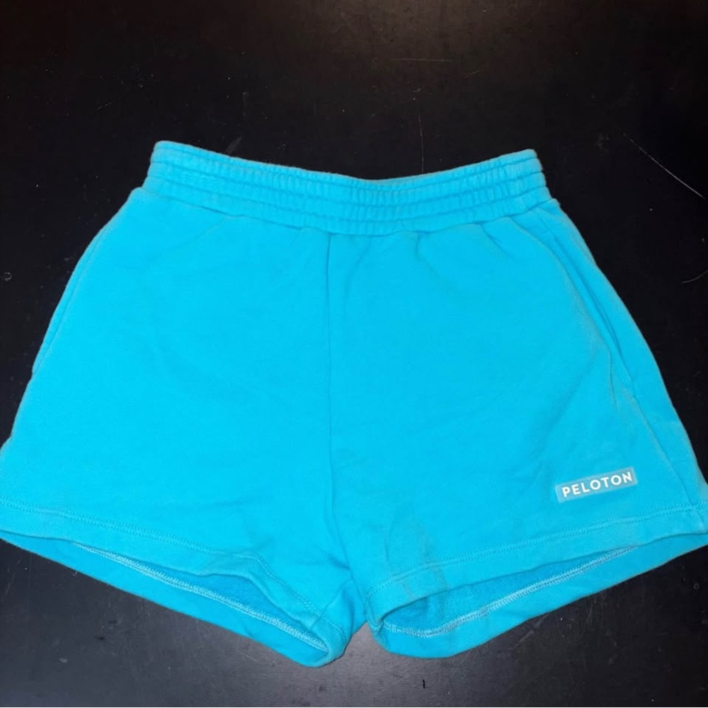 Peloton Bright Turquoise Lounge Shorts
